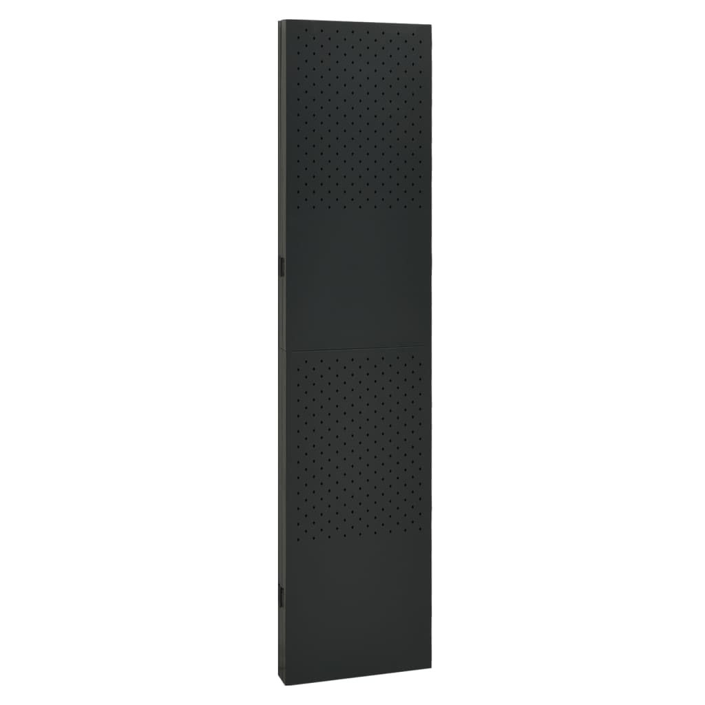vidaXL Διαχωριστικό Δωματίου με 4 Πάνελ Μαύρο 160 x 180 εκ. από Ατσάλι