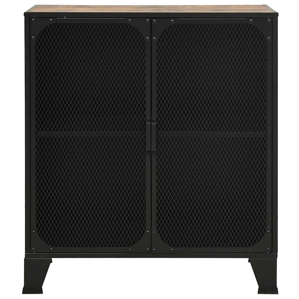 vidaXL Ντουλάπι Αποθήκευσης Ρουστίκ Καφέ 72x36x82 εκ. Μέταλλο / MDF