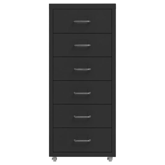 vidaXL Αρχειοθήκη Φορητή Λευκή 28 x 41 x 69 εκ. Μεταλλική