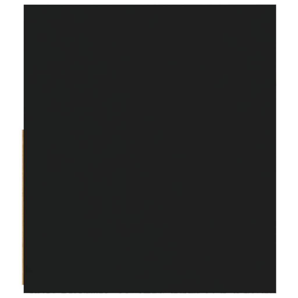 vidaXL Κομοδίνα με LED 2 τεμ. Μαύρο 60 x 35 x 40 εκ.