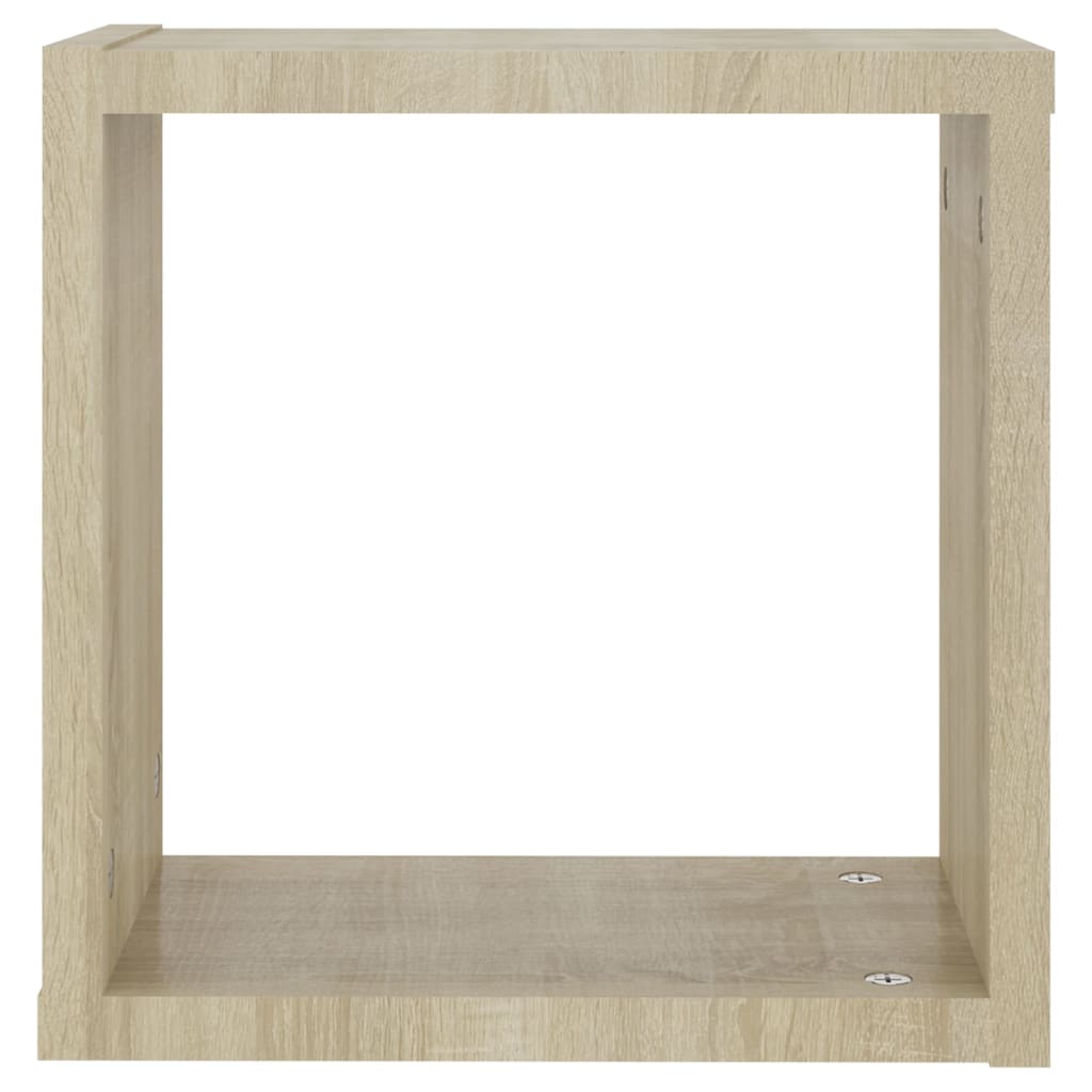 vidaXL Ράφια Κύβοι Τοίχου 6 τεμ. Sonoma Δρυς 30 x 15 x 30 εκ.