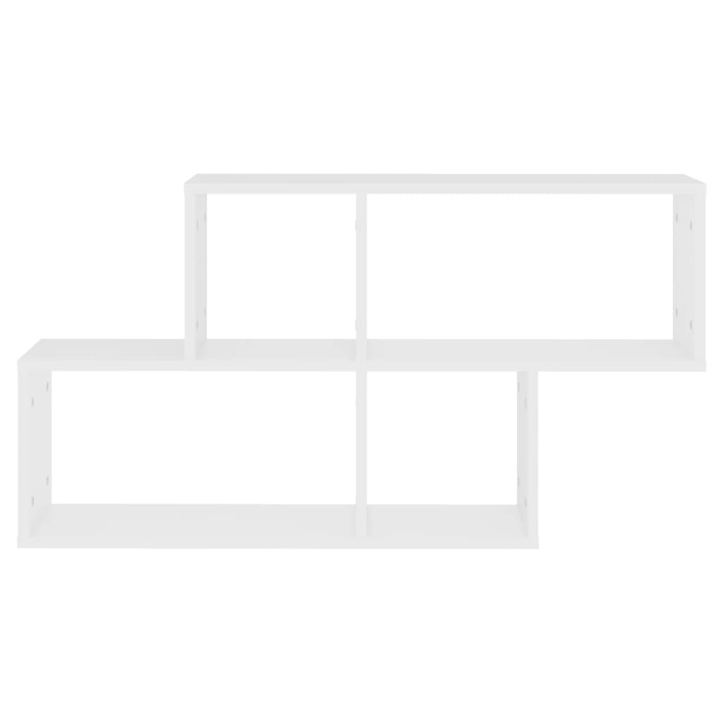 vidaXL Ράφι Τοίχου Λευκό 100 x 18 x 53 εκ. από Επεξεργασμένο Ξύλο