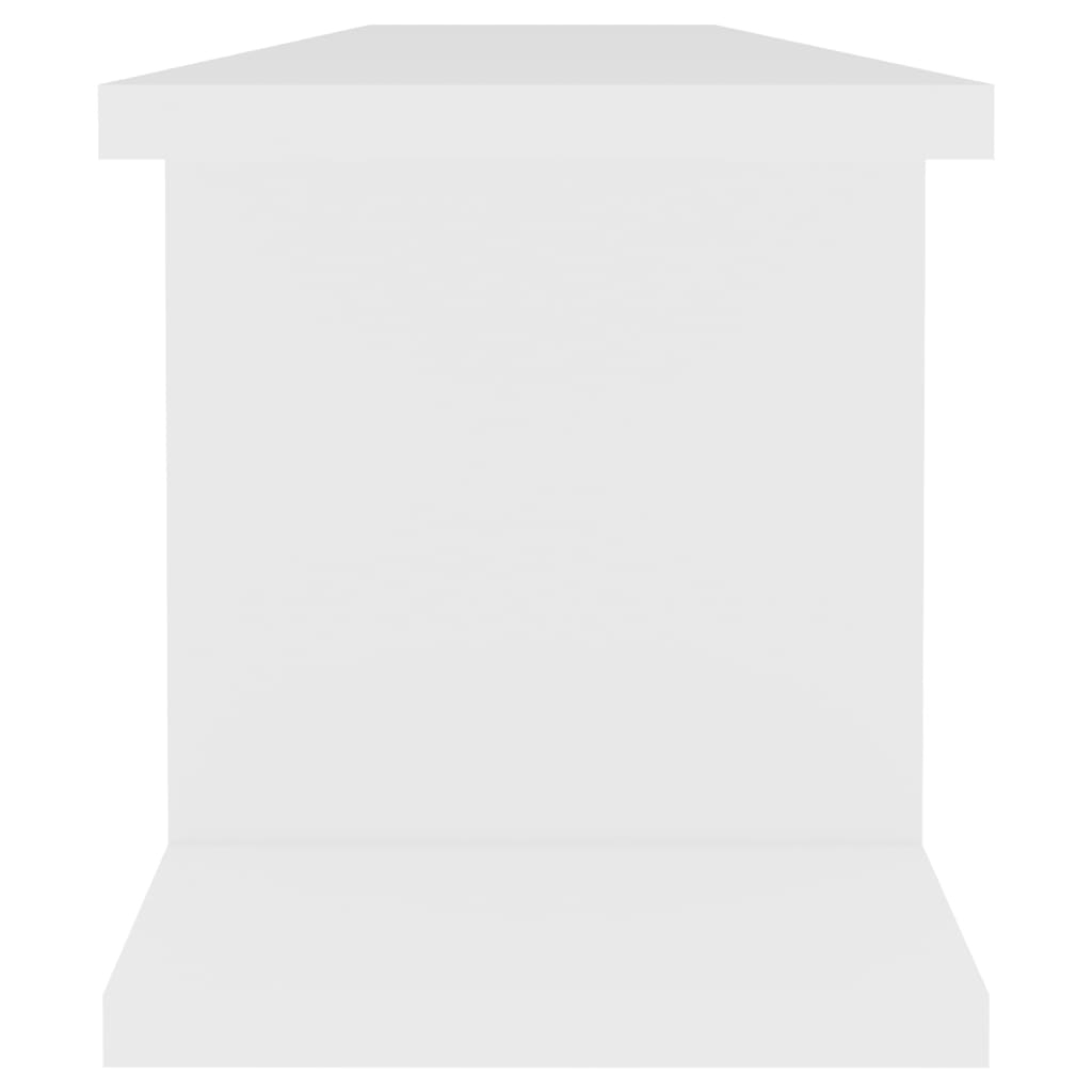 vidaXL Ραφιέρες Τοίχου 2 τεμ. Λευκό 90 x 18 x 20 εκ. από Μοριοσανίδα