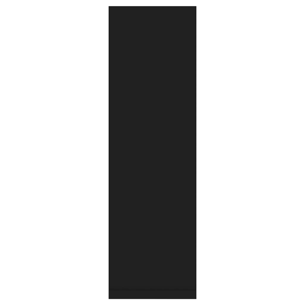 vidaXL Ραφιέρες Τοίχου 2 τεμ. Μαύρες 50 x 15 x 50 εκ. από Μοριοσανίδα