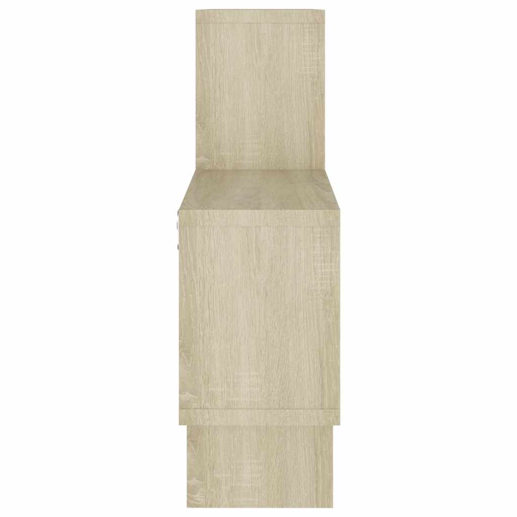 vidaXL Ράφι Τοίχου Σχήμα Αυτοκιν. Sonoma Δρυς 82x15x51 εκ. Επεξ. Ξύλο