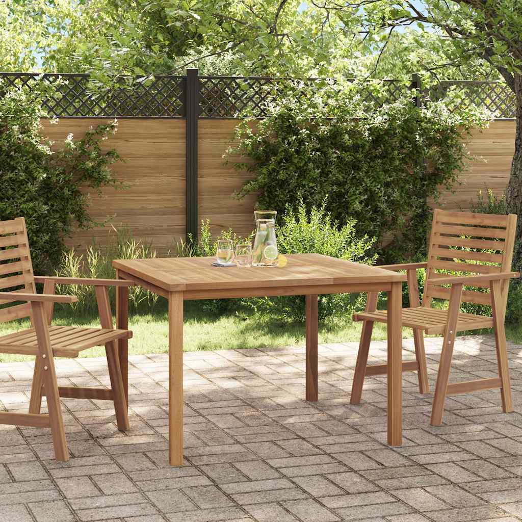 vidaXL Τραπεζαρία Κήπου 110 x 110 x 77 εκ. από Μασίφ Ξύλο Teak