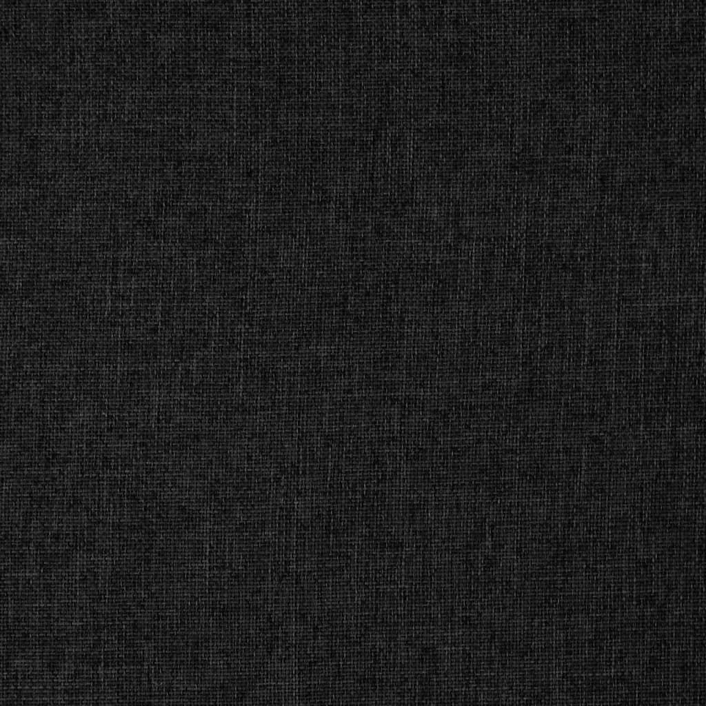 vidaXL Καρέκλα Δαπέδου Περιστρεφόμενη Μαύρη Υφασμάτινη