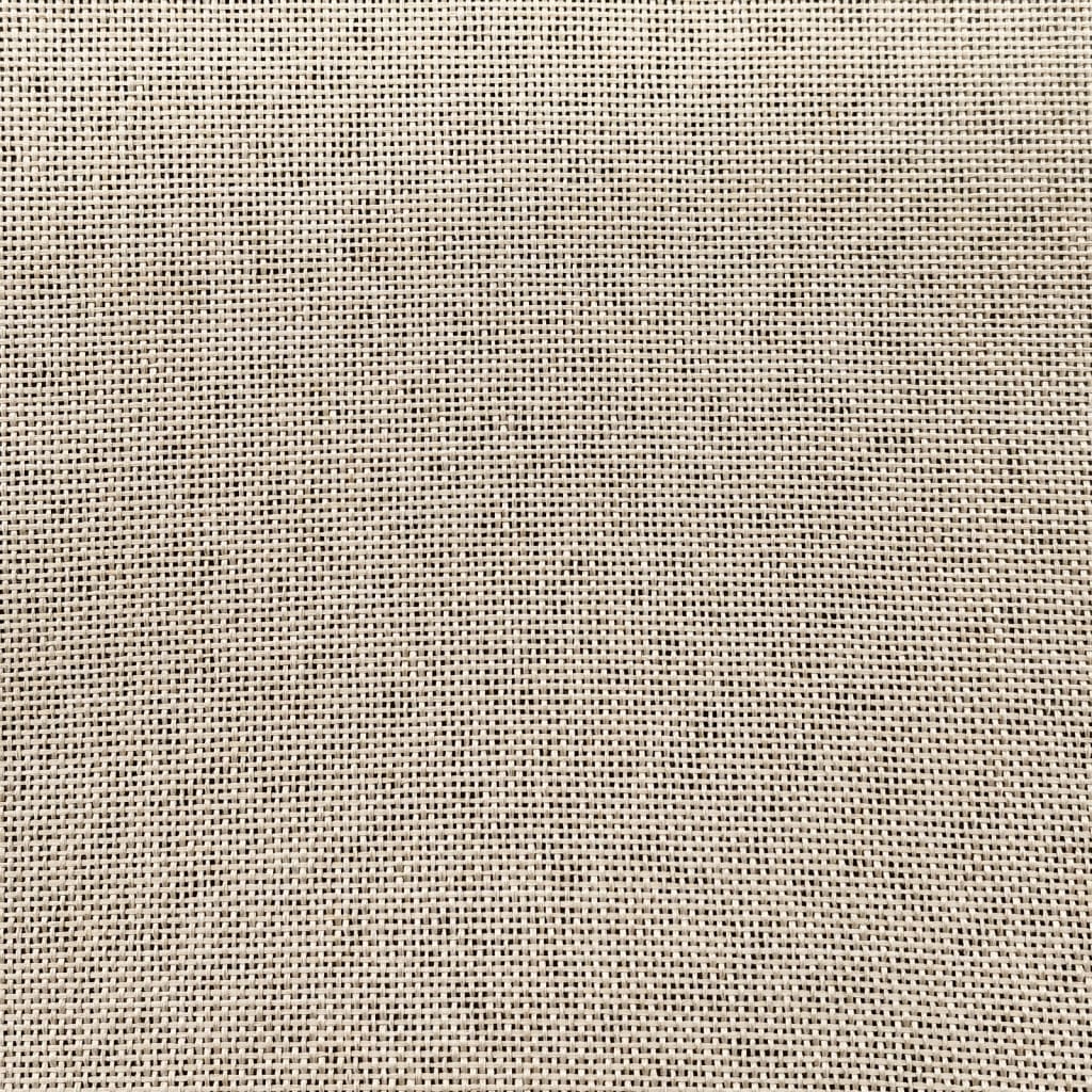 vidaXL Καρέκλα Δαπέδου Πτυσσόμενη Κρεμ Υφασμάτινη