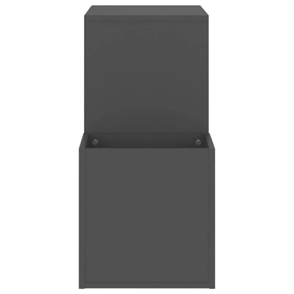 vidaXL Παπουτσοθήκη Χολ Γκρι 105 x 35,5 x 70 εκ. από Επεξ. Ξύλο