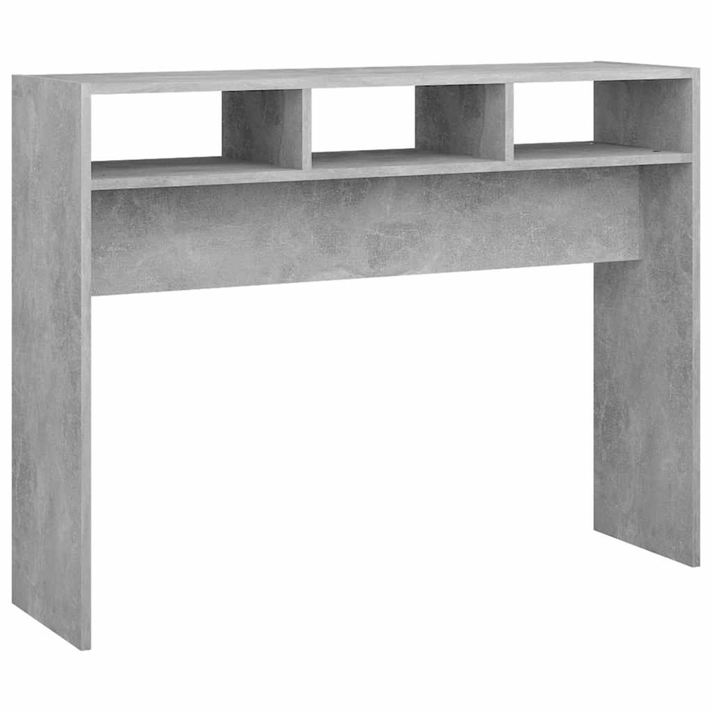 vidaXL Τραπέζι Κονσόλα Γκρι Σκυροδέματος 105x30x80 εκ. από Επεξ. Ξύλο