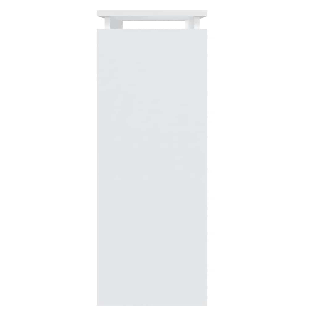 vidaXL Τραπεζάκι Κονσόλα Λευκό 80 x 30 x 80 εκ. από Επεξ. Ξύλο