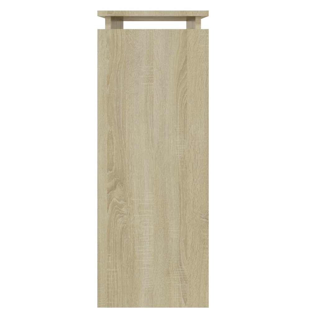 vidaXL Τραπεζάκι Κονσόλα Sonoma Δρυς 80 x 30 x 80 εκ. από Επεξ. Ξύλο