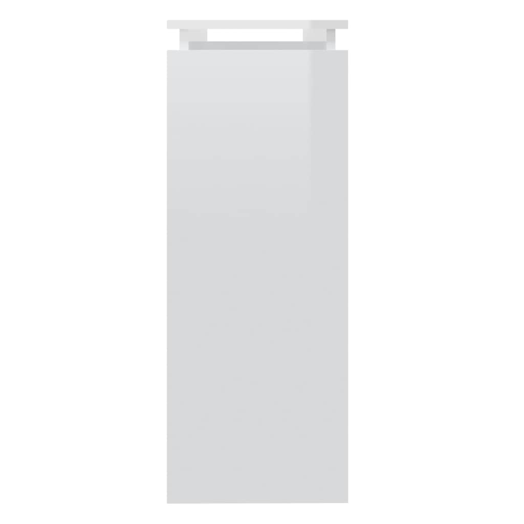vidaXL Τραπεζάκι Κονσόλα Γυαλιστερό Λευκό 102 x 30 x 80 εκ. Επεξ. Ξύλο