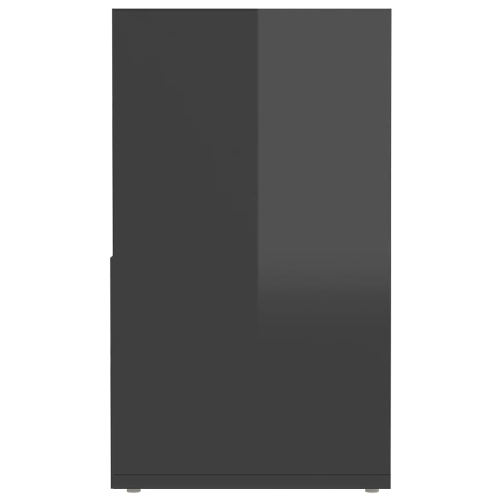 vidaXL Έπιπλο Τηλεόρασης Γυαλιστερό Γκρι 149x30x52 εκ. Επεξ. Ξύλο