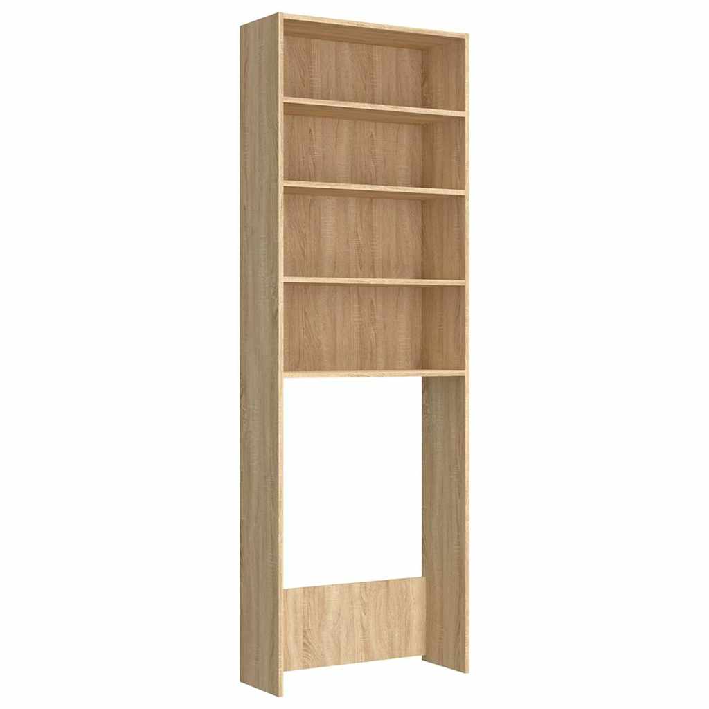vidaXL Ντουλάπι Πλυντηρίου Sonoma Δρυς 64 x 24 x 190 εκ.