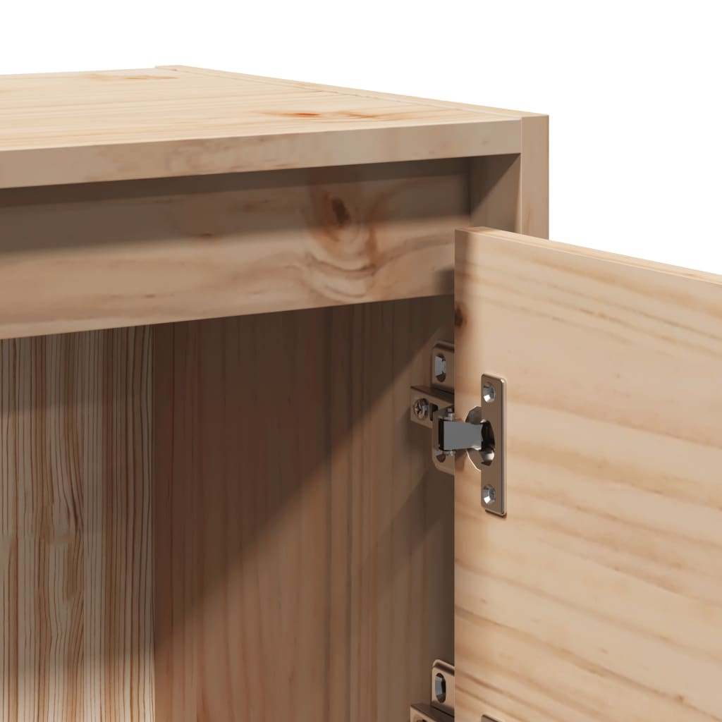 vidaXL Κομοδίνα 2 τεμ. 40 x 30,5 x 40 εκ. από Μασίφ Ξύλο Πεύκου