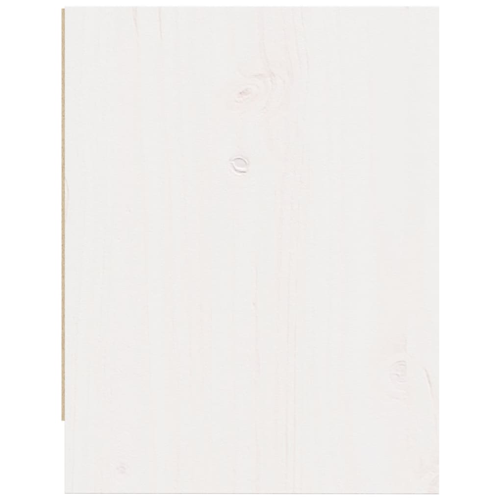 vidaXL Κομοδίνα 2 τεμ. Λευκά 40 x 30,5 x 40 εκ. από Μασίφ Ξύλο Πεύκου