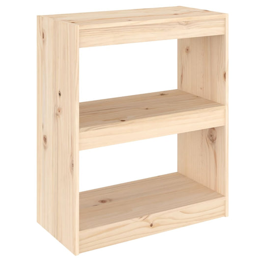 vidaXL Βιβλιοθήκη/Διαχωριστικό Χώρου 60x30x71,5 εκ. Μασίφ Ξύλο Πεύκου