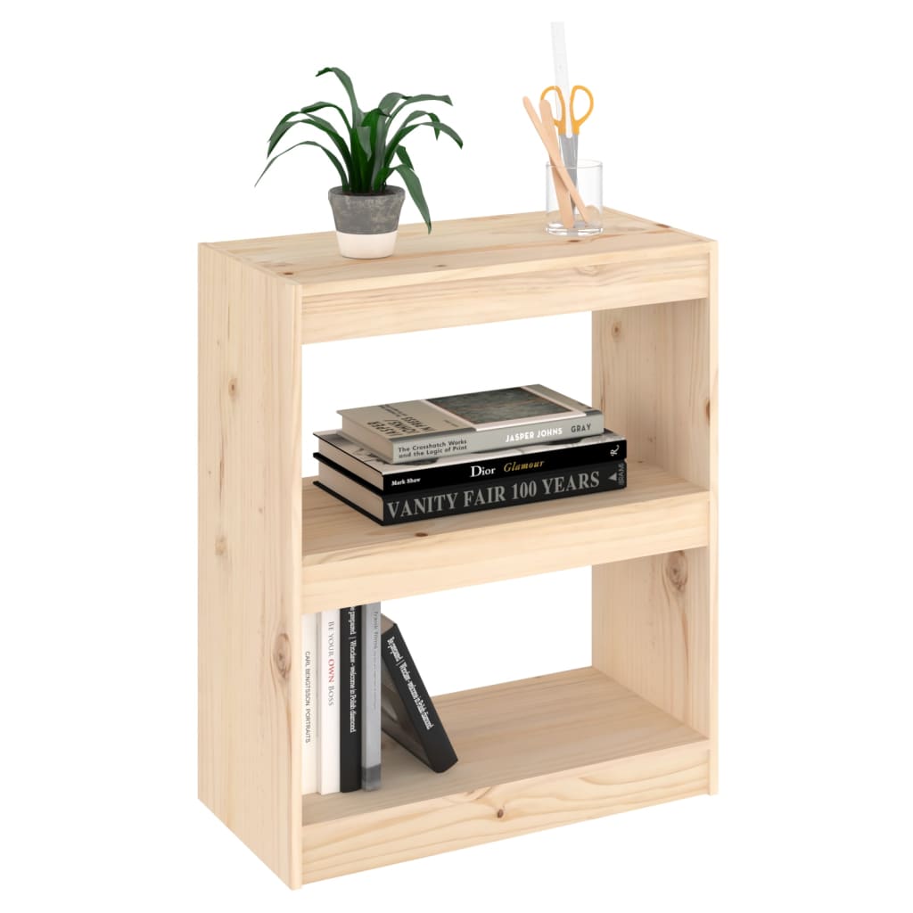 vidaXL Βιβλιοθήκη/Διαχωριστικό Χώρου 60x30x71,5 εκ. Μασίφ Ξύλο Πεύκου