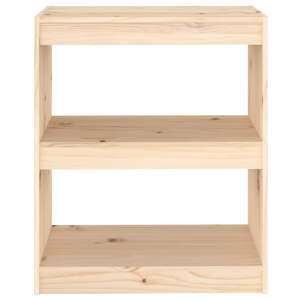 vidaXL Βιβλιοθήκη/Διαχωριστικό Χώρου 60x30x71,5 εκ. Μασίφ Ξύλο Πεύκου