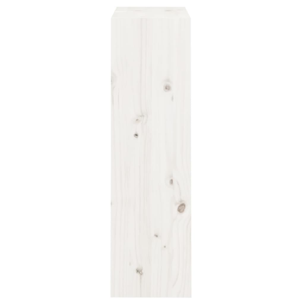 vidaXL Βιβλιοθήκη/Διαχωριστικό Χώρου Λευκή 60x30x103,5 εκ Μασίφ Πεύκο