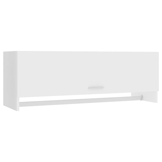 vidaXL Ντουλάπα Λευκή 100 x 32,5 x 35 εκ. από Επεξ. Ξύλο