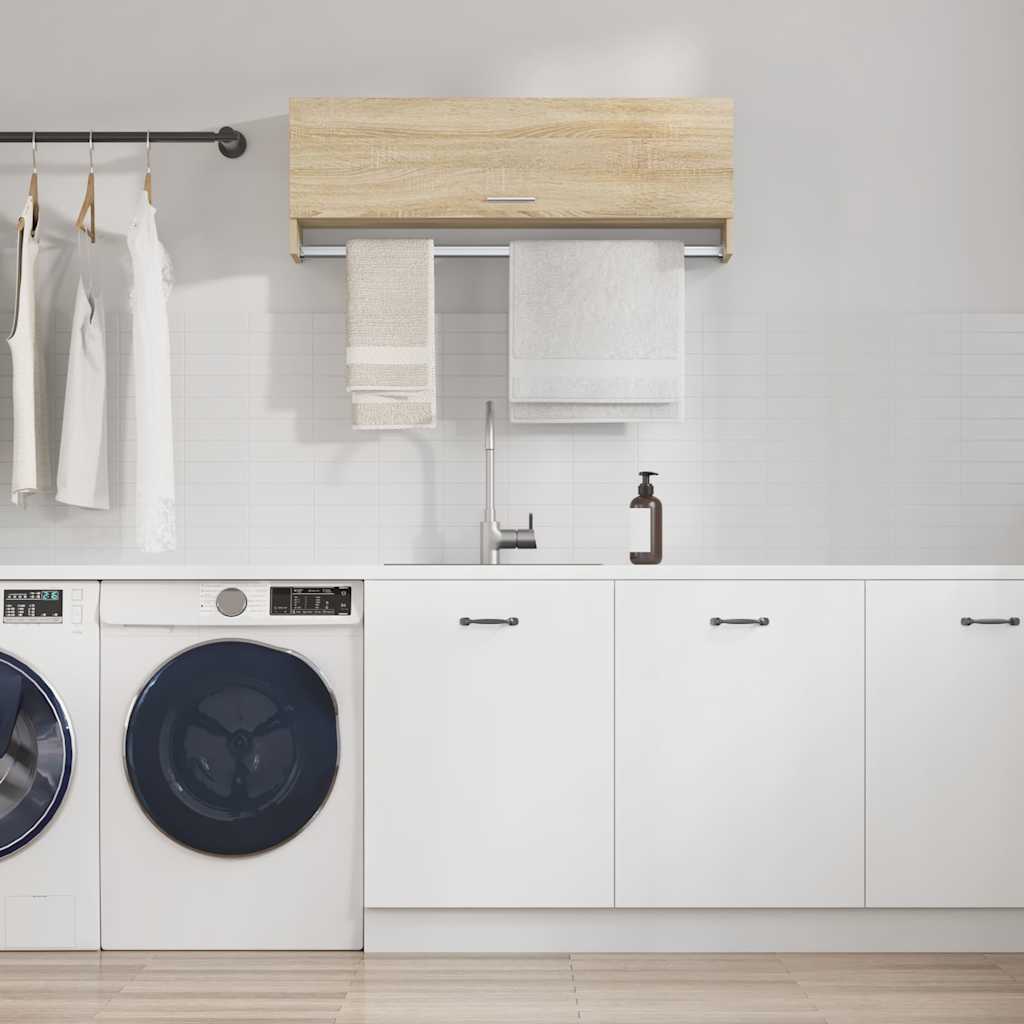 vidaXL Ντουλάπα Sonoma Δρυς 100 x 32,5 x 35 εκ. από Επεξ. Ξύλο
