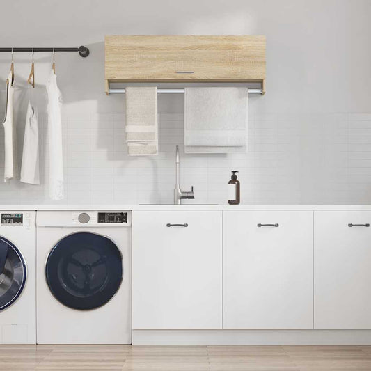 vidaXL Ντουλάπα Sonoma Δρυς 100 x 32,5 x 35 εκ. από Επεξ. Ξύλο