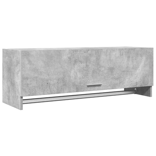 vidaXL Ντουλάπα Γκρι Σκυροδέματος 100 x 32,5 x 35 εκ. από Επεξ. Ξύλο