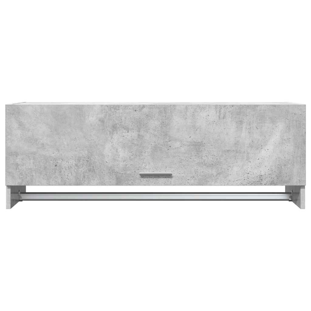 vidaXL Ντουλάπα Γκρι Σκυροδέματος 100 x 32,5 x 35 εκ. από Επεξ. Ξύλο