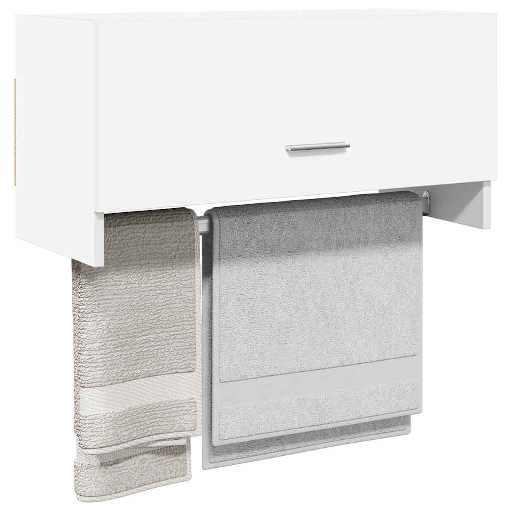 vidaXL Ντουλάπα Λευκή 70 x 32,5 x 35 εκ. από Επεξ. Ξύλο