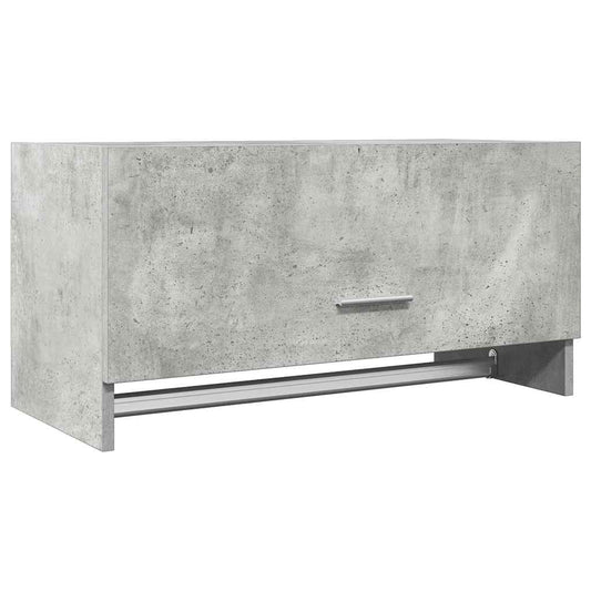 vidaXL Ντουλάπα Γκρι Σκυροδέματος 70 x 32,5 x 35 εκ. από Επεξ. Ξύλο