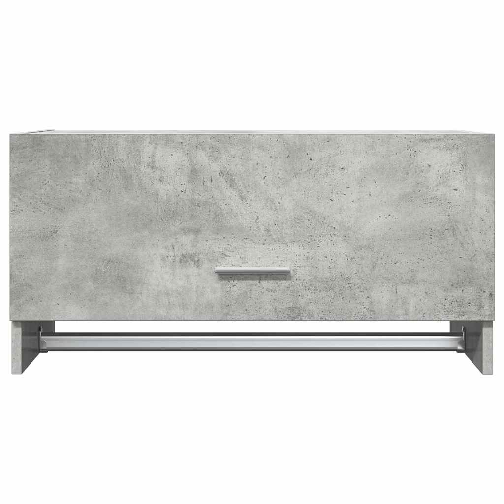 vidaXL Ντουλάπα Γκρι Σκυροδέματος 70 x 32,5 x 35 εκ. από Επεξ. Ξύλο