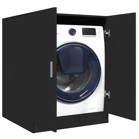 vidaXL Ντουλάπι Πλυντηρίου Μαύρο 71 x 71,5 x 91,5 εκ.