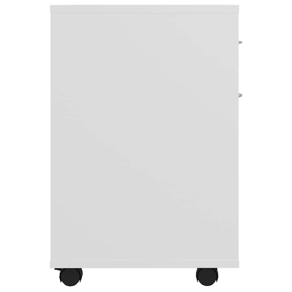 vidaXL Ντουλάπι Τροχήλατο Λευκό 45 x 38 x 54 εκ. από Επεξ. Ξύλο