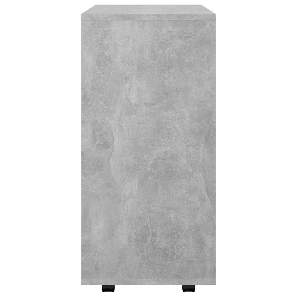 vidaXL Ντουλάπι Τροχήλατο Γκρι Σκυρ. 60 x 35 x 75 εκ. από Επεξ. Ξύλο