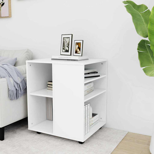 vidaXL Ντουλάπι Τροχήλατο Λευκό 60 x 53 x 72 εκ. από Επεξ. Ξύλο