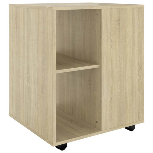 vidaXL Ντουλάπι Τροχήλατο Sonoma Δρυς 60x53x72 εκ. Επεξ. Ξύλο