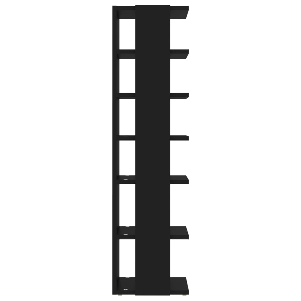 vidaXL Παπουτσοθήκες 2 τεμ. Μαύρες 27,5x27x102 εκ.