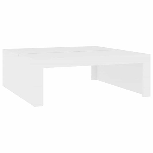 vidaXL Τραπεζάκι Σαλονιού Λευκό 100x100x35 εκ. Επεξ. Ξύλο