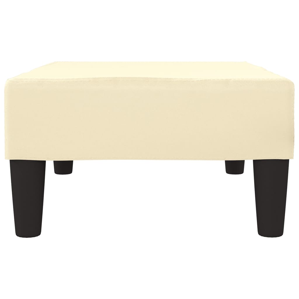 vidaXL Υποπόδιο Κρεμ 78 x 56 x 32 εκ. από Συνθετικό Δέρμα