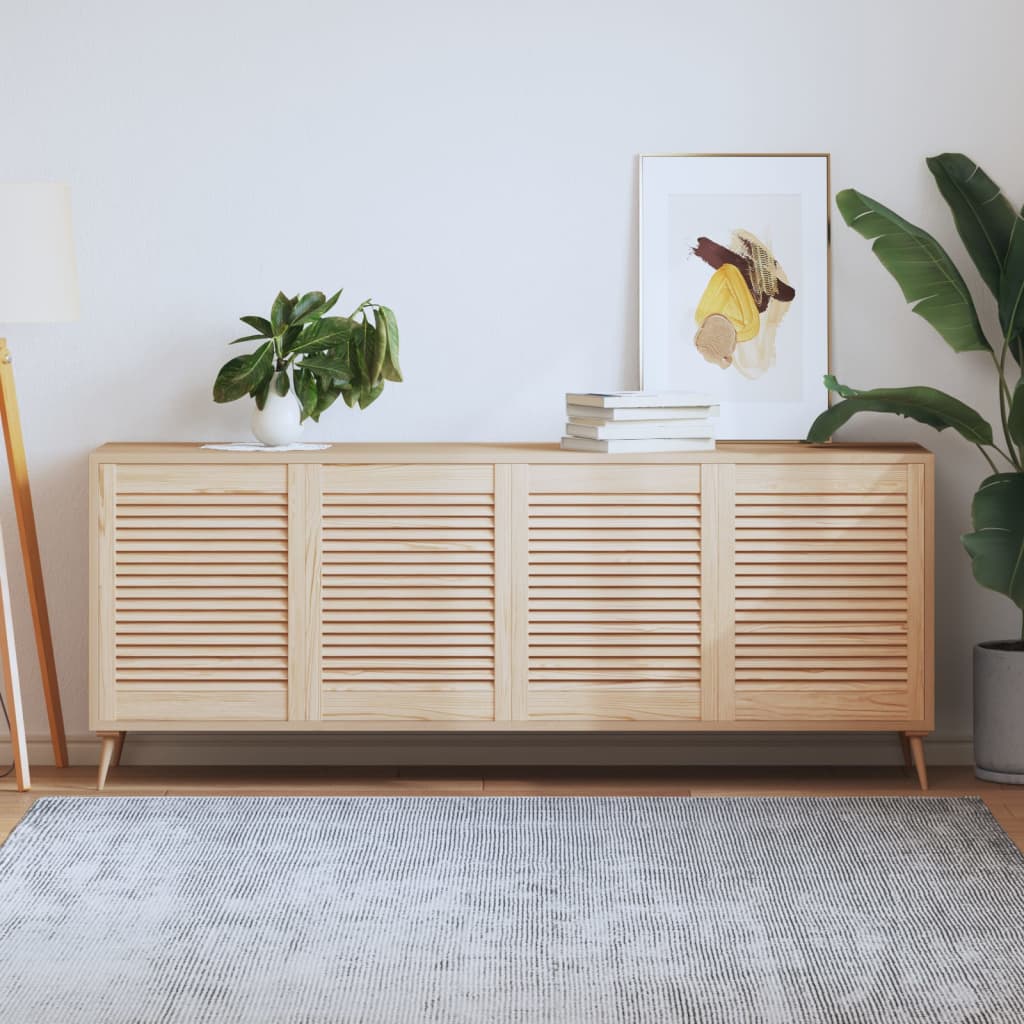 vidaXL Πορτάκια με Περσίδες 4 Τεμ. 61,5x49,4 εκ. από Μασίφ Ξύλο Πεύκου