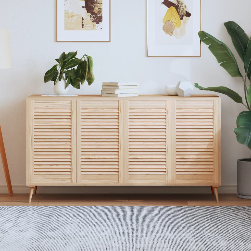 vidaXL Πορτάκια με Περσίδες 4 Τεμ. 69x39,4 εκ. από Μασίφ Ξύλο Πεύκου