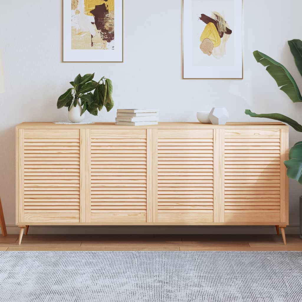 vidaXL Πορτάκια με Περσίδες 4 Τεμ. 69x49,4 εκ. από Μασίφ Ξύλο Πεύκου