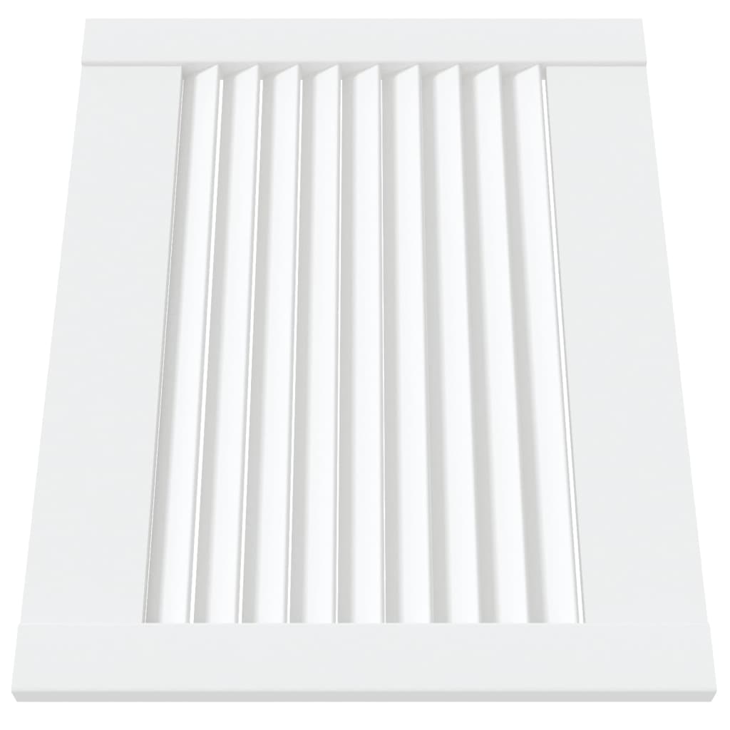 vidaXL Πορτάκια με Περσίδες 2 Τεμ. Λευκά 39,5x49,4εκ Μασίφ Ξύλο Πεύκου