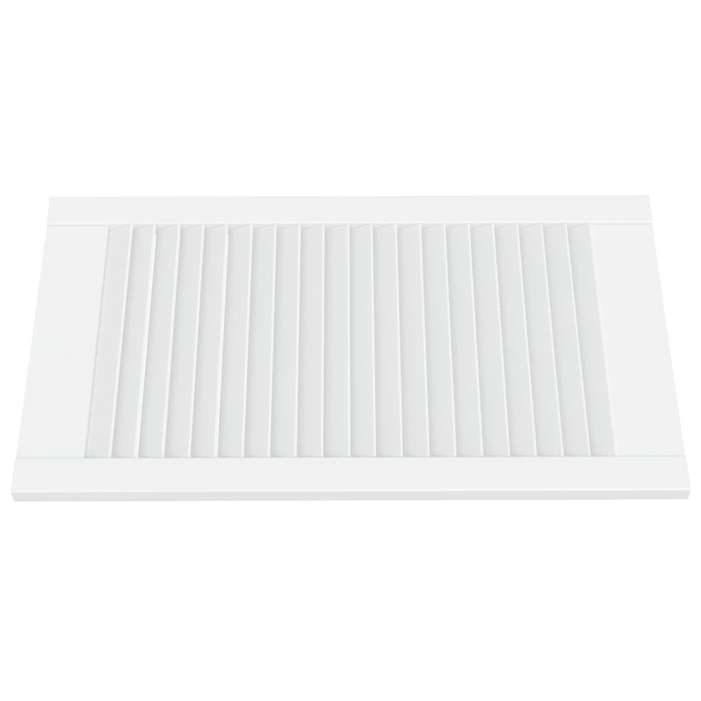 vidaXL Πορτάκια με Περσίδες 2 Τεμ. Λευκά 69x39,4εκ Μασίφ Ξύλο Πεύκου