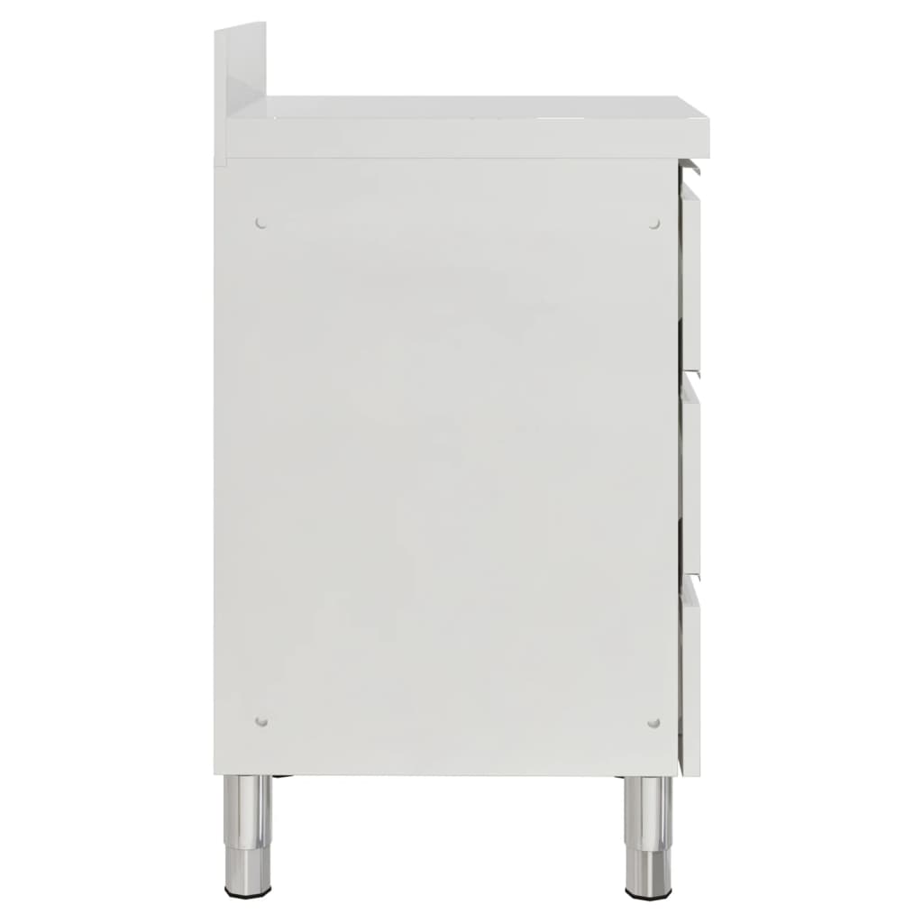 vidaXL Επαγγελματικό Ντουλάπι Κουζίνας με 3 Συρτάρια 50x60x96 εκ.