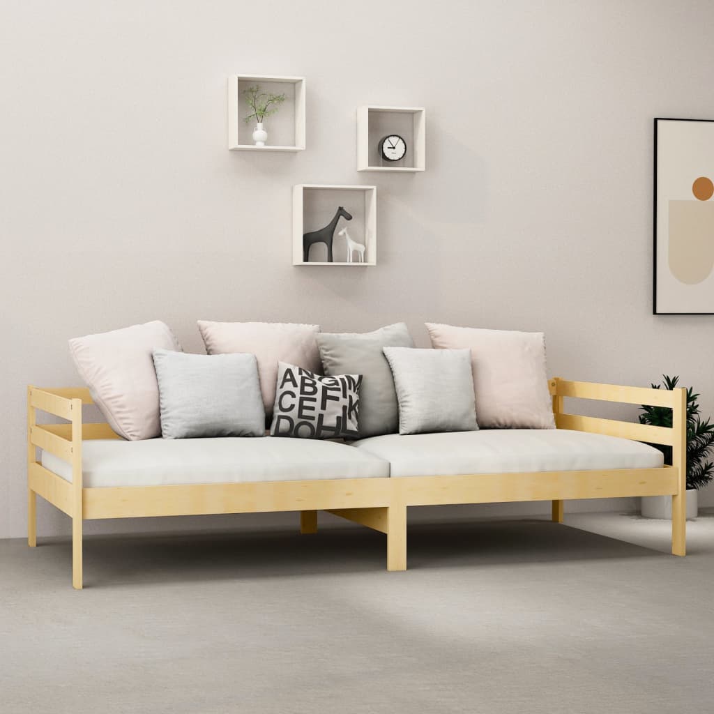 vidaXL Καναπές Κρεβάτι από Μασίφ Ξύλο Πεύκου 90 x 200 εκ.