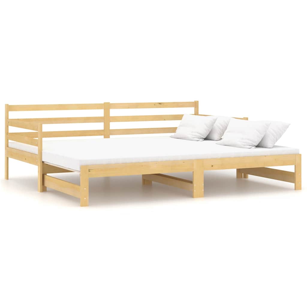 vidaXL Καναπές Κρεβάτι 2 x (90 x 200) εκ. από Μασίφ Ξύλο Πεύκου
