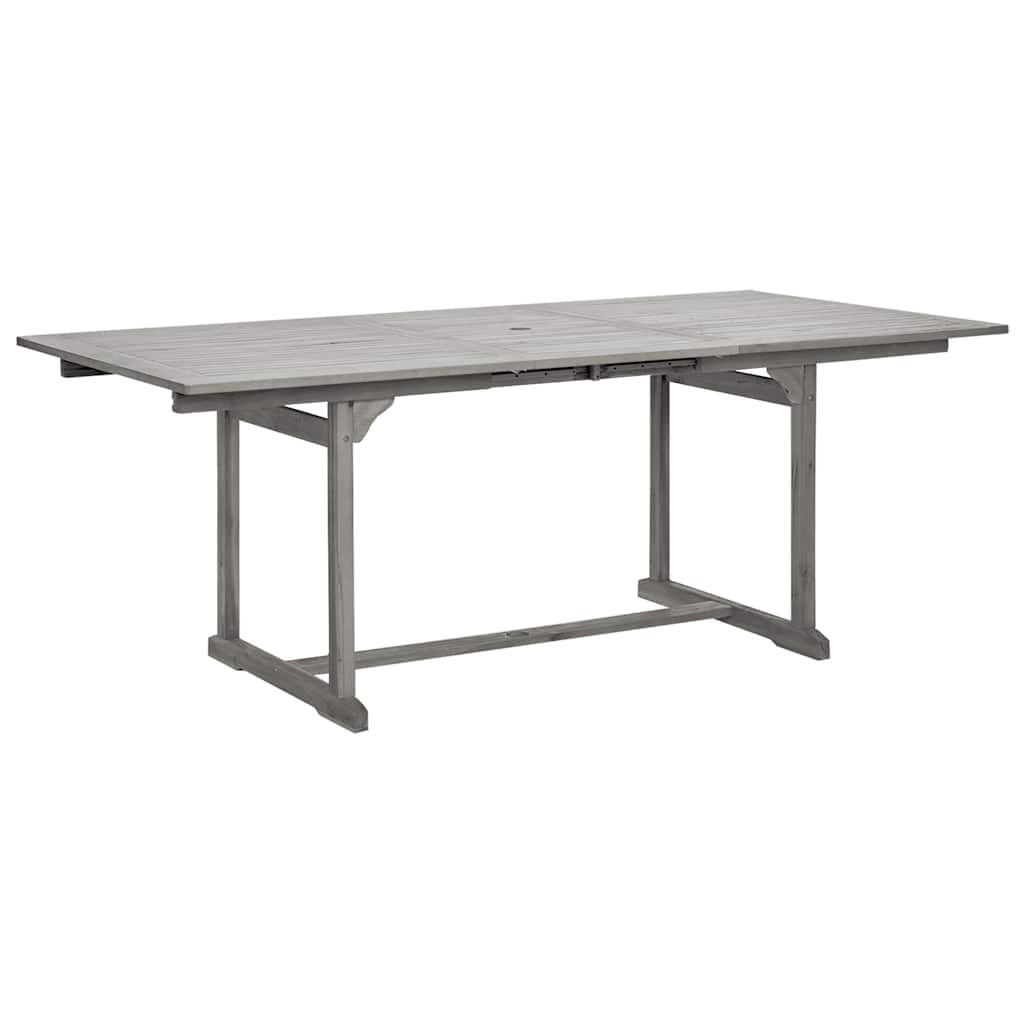 vidaXL Τραπεζαρία Κήπου (150-200) x 100 x 75 εκ από Μασίφ Ξύλο Ακακίας